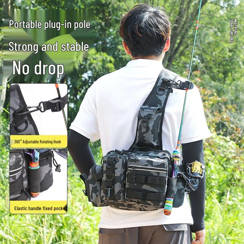 Oeny Large Capacity Camouflage Fishing Rod & Gear Bag
