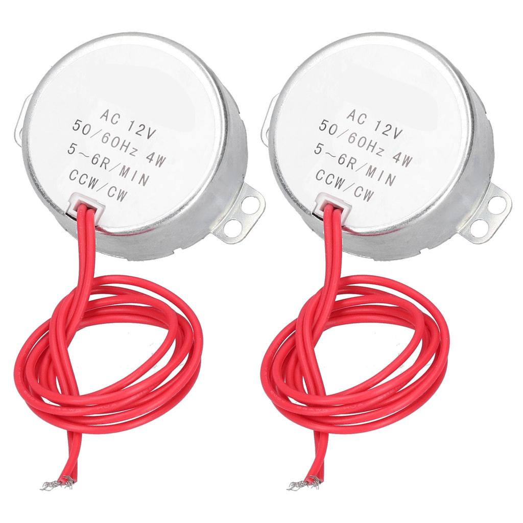 2 st AC-motor Synkron CCW CW Mikro Verktygsmaskintillbehör AC12V 5 6R/MIN 4W