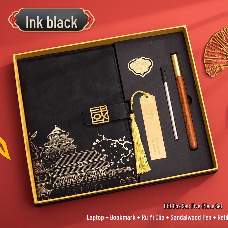 Guochao A5 Business Notebook Gift Set – Customizable Souvenir Diary