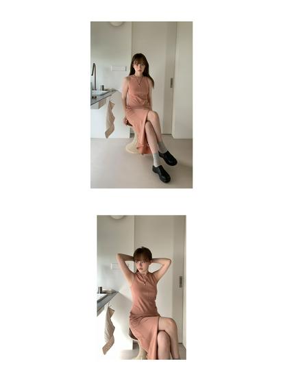 Hello Eat Simple Sleeveless Midi Dress - Spring/Summer 2026 Minimalist Style