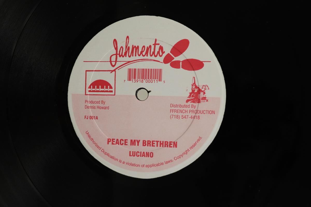 12inch Record LUCIANO Peace My Brethren Version FJ001 JAHMENTO RECOR 1996 US Reggae Ska Dub Used