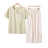 YUZHAOLIN Women's Summer Embroidered Two-Piece Set