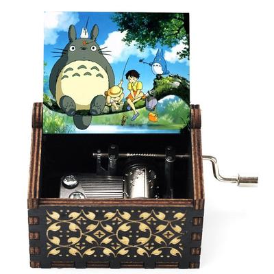Wooden Painted Music Boxes, Tmall Music Gifts, Gift Stalls, Wholesale Of Light Luxury Wooden Hand Cranked MusicBoxes