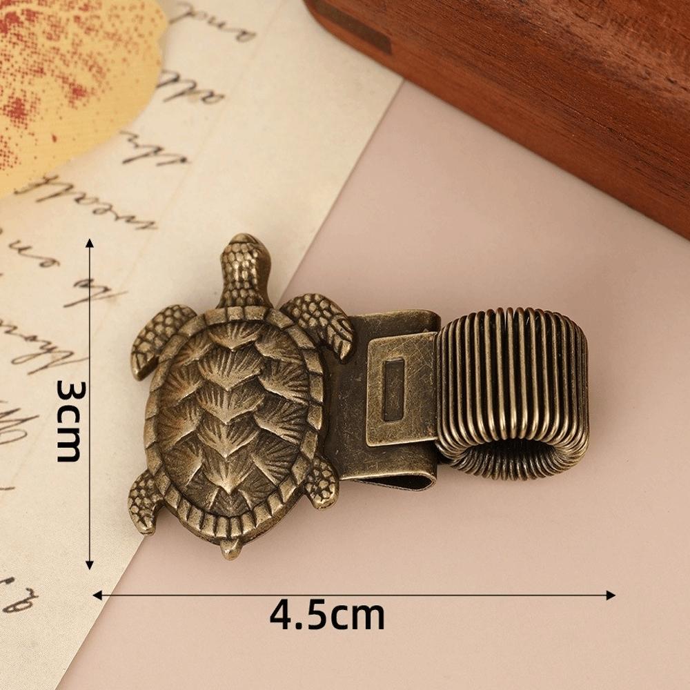 Metal Pen Loop Holder Multi-functional Anti-lost Spring Pen Clip Fixed Stationery Secure Grip Bookmark Stationery Supplies