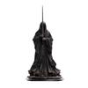 Collectible Dark Cloaked Figure Model Statue with Sword Standing on Decorative Base Detailed Design for Display and Collection
