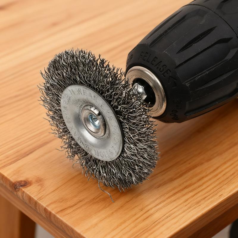 3 Styles Steel Wire Brush Disc Polishing Wheel Hex Shank Brushes Rotary Metal Polishing Cleaning Rust Corrosion Accessories