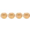 4Pcs 3MM Brass Wheel Hex Adapter Upgrage Parts for Axial SCX24 90081 1 24 RC Car