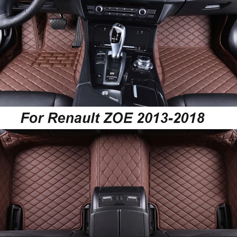 

Автомобильные коврики для Renault ZOE 2013-2018, автоцентр дропшиппинг, аксессуары для интерьера, 100% подходят, кожаные ковры, коврики для ног