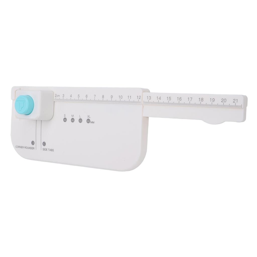 Tab Puncher for Paper Crafts Multifunctional File Hole Divider Punch Board 4 Sizes Labels for Scrapbooking