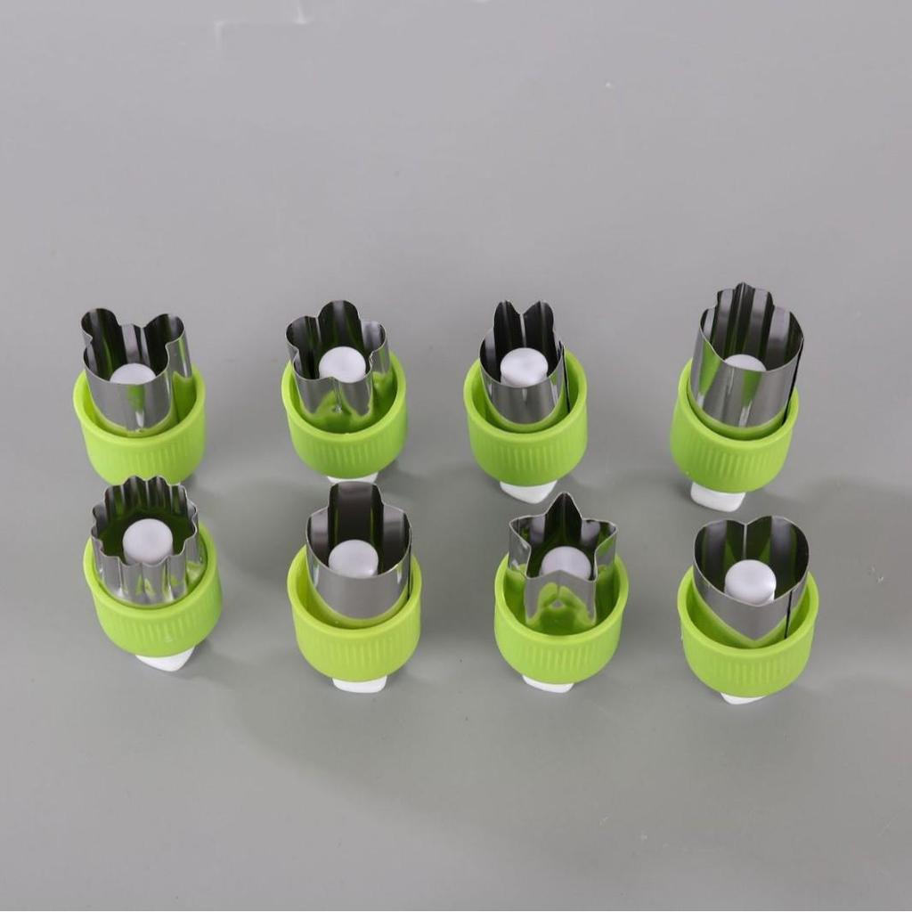 Stainless Steel Flower & Butterfly Fruit, Vegetable, and Cookie Cutter Mold Set