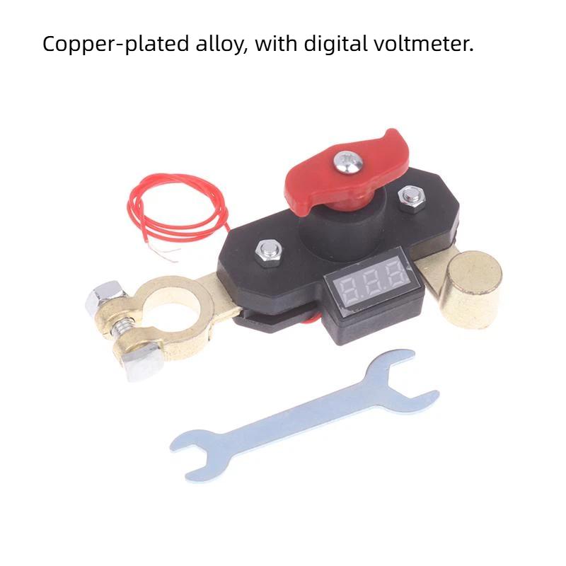 Automobile Battery Disconnect Switch Bidirectional Joint Rotatable Power Cut Off Easy Use for Truck RV Anti Theft Application