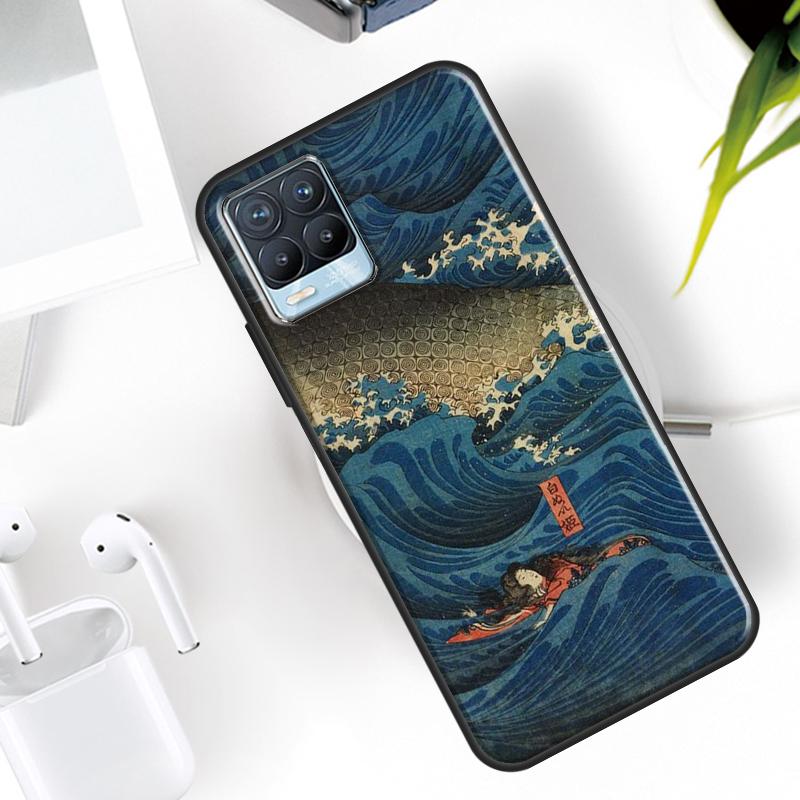 

Japanese Pub Wave Anime Art Case For Realme 15 14 11 12 13 Pro Plus GT7 Pro GT6 C55 C51 C53 C35 C33 C61 C65 C67 C71 C75 Realme 13 Pro Plus