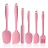 6Pcs Non Stick Spatula Set Cooking Utensils Set Silicone Cream Butter Cookie Cake Spatula Baking Pastry Scraper Spatula Turner