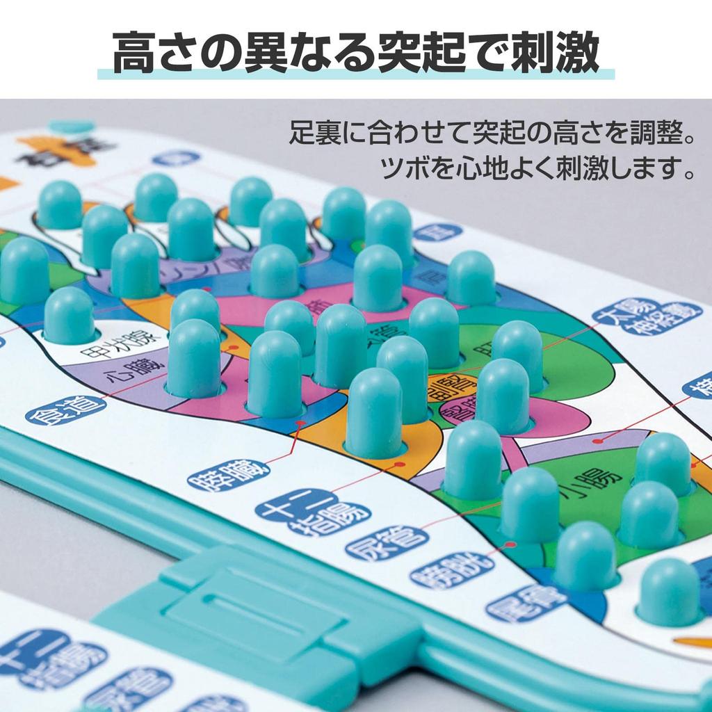 Comolife Foldable Foot Reflexology Foot Reflexology Pressure Point Healthy Foot Made in Japan Board, Mat, Massage, Care, Foldable,