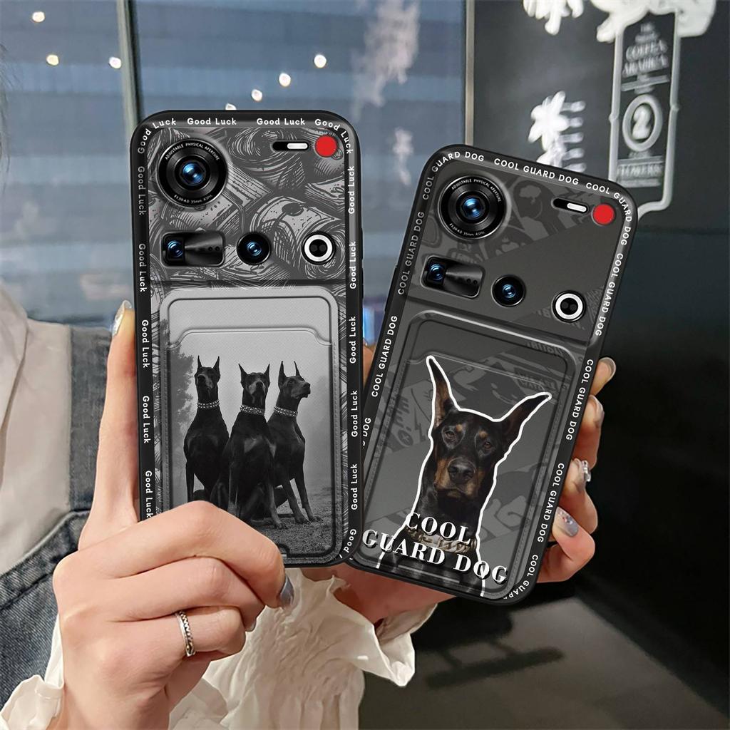 Weiche Hülle Silikon Handyhülle Für ZTE Nubia Z70 Ultra Staubschutz Schutz Stoßfest Kartenfach Kartensteckplatz Vollständige Umhüllung