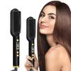 2-In-1 Electric Smart Heat Hair Straightener Comb Electric Negative Ions Hot Hair Brush Curly Hairbrush