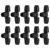 10Pcs 8 11 Barbed Tee with Lock Pipe Connector Hose Fittings for Garden Drip Irrigation
