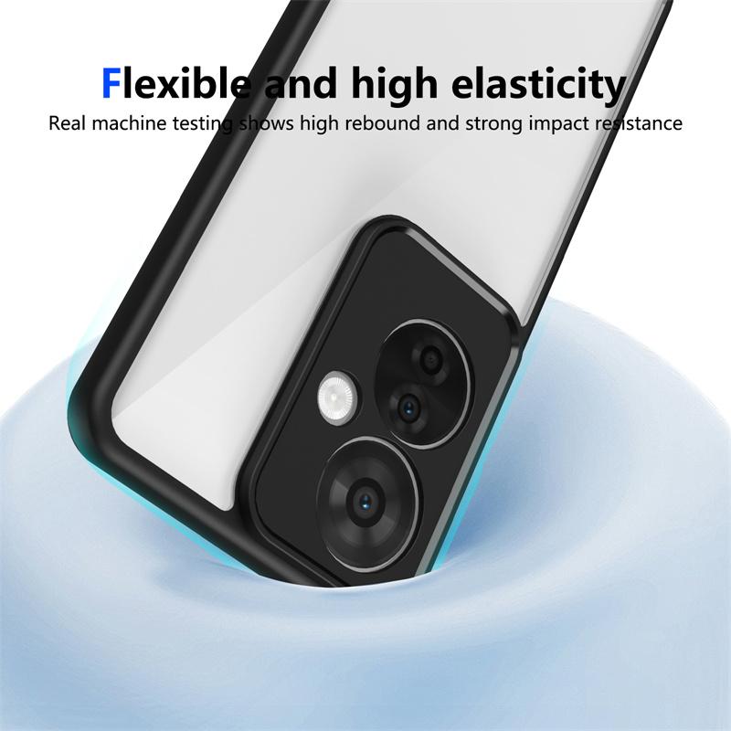 Oppo Reno11 F CPH2603 Case Plating Silicone Bumper Shockproof Clear Back Cover Hard Phone Case for Oppo Reno 11F Reno11F CPH2603