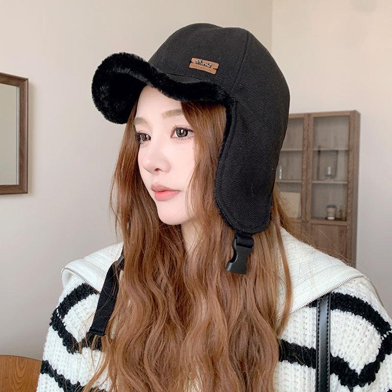 Fashion Velvet Ear Protectors Children Autumn and Winter Cycling Warm Cap Fashion Cold-proof Flying Hat