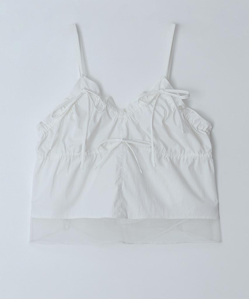 Hauseuobeupondeu Sheer Layering Bustier_Ivory