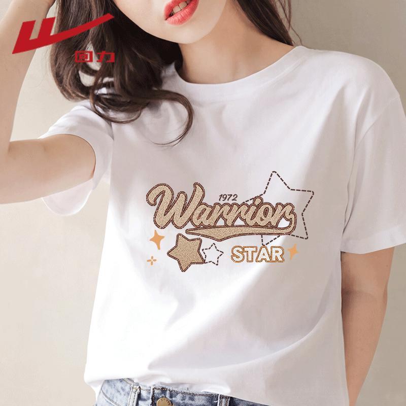 Warrior Women s Pure Cotton Round Neck Short Sleeve T-Shirt 3XL