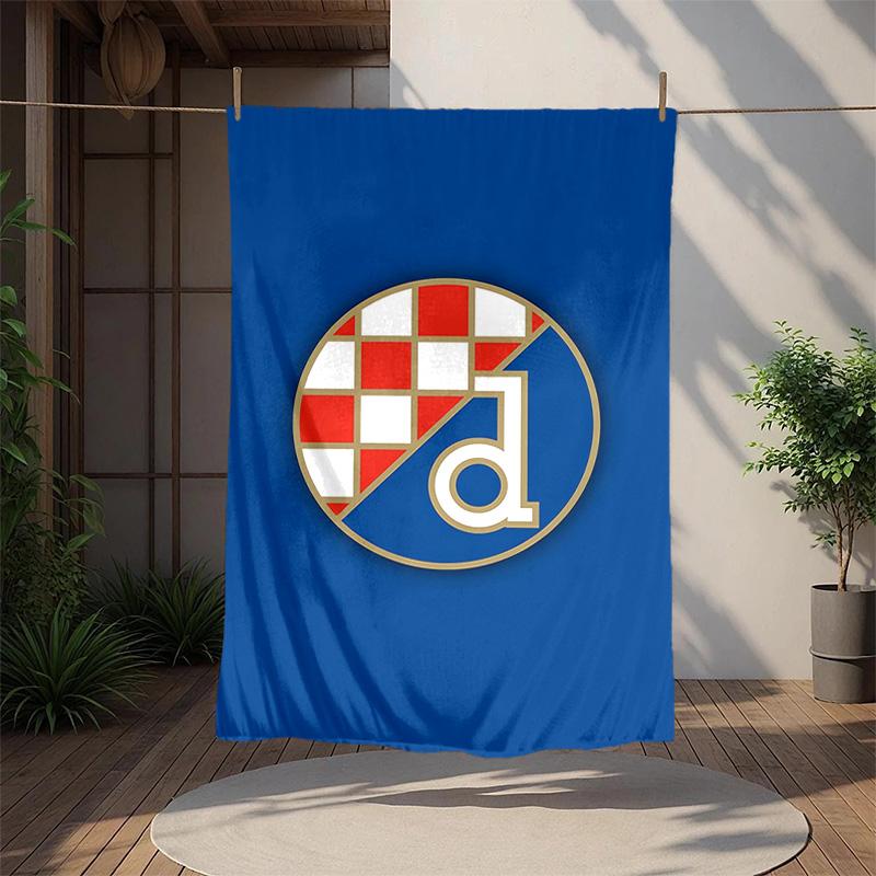 Dinamo Zagreb Flannel Blanket Soft Warm All-Season Throw, Design for Camping, Car Travel, Hiking Sofa, Bed, Office Perfect Gift for Parties