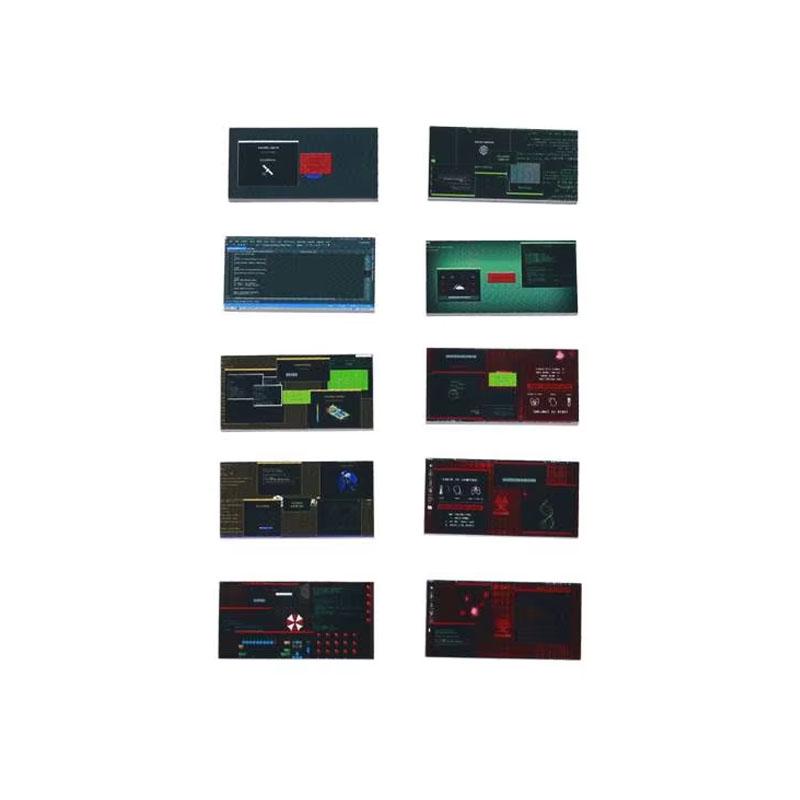 Accesorii Imprimate Oras Blocuri de Constructie Controller Calculator Monitor Tastatura Tablou de Bord Telefon Mobil Radio Mini Caramizi Jucarii pentru Copii