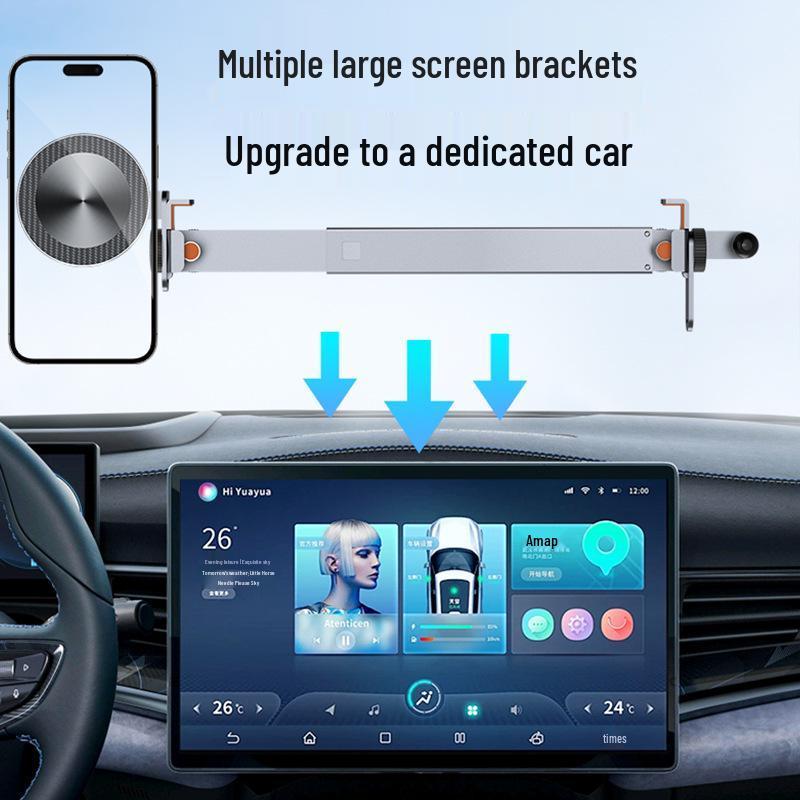 Tesla Model Y Magnetic Car Phone Holder, New Version - Central Control Screen Mount for Navigation