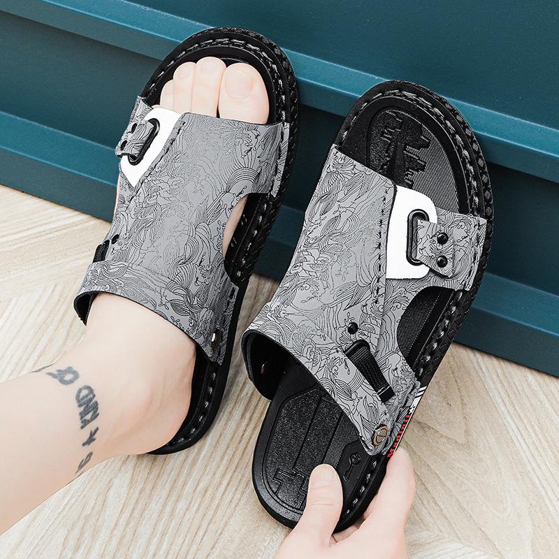 Sandals summer wear driving dual-purpose non-slip wear-resistant soft-soled sports beach cool slippers