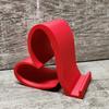 Heart Phone Stand 3D Printed Heart Shaped Mobile Phone Holder for Smartphones Tablets Kindles Romantic Desk Accessory for Home Office Nightstand