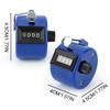 Handheld Tally Counter 4-Digit Number Count Clicker Counter Hand Counter for Counting Knitting Coaching Golf Fishing