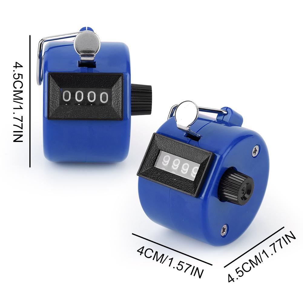 Handheld Tally Counter 4-Digit Number Count Clicker Counter Hand Counter for Counting Knitting Coaching Golf Fishing