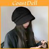 Vintage Octagonal Hat With Wide Brim For Winter Street Style And Warmth