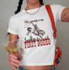 Dieses ist tatsächlich mein erstes Rodeo Grafik Crop Top – Y2K Western Style T-Shirt