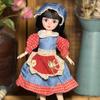 30cm BJD Toddler Princess Doll with Long Hair and Flower Accessory