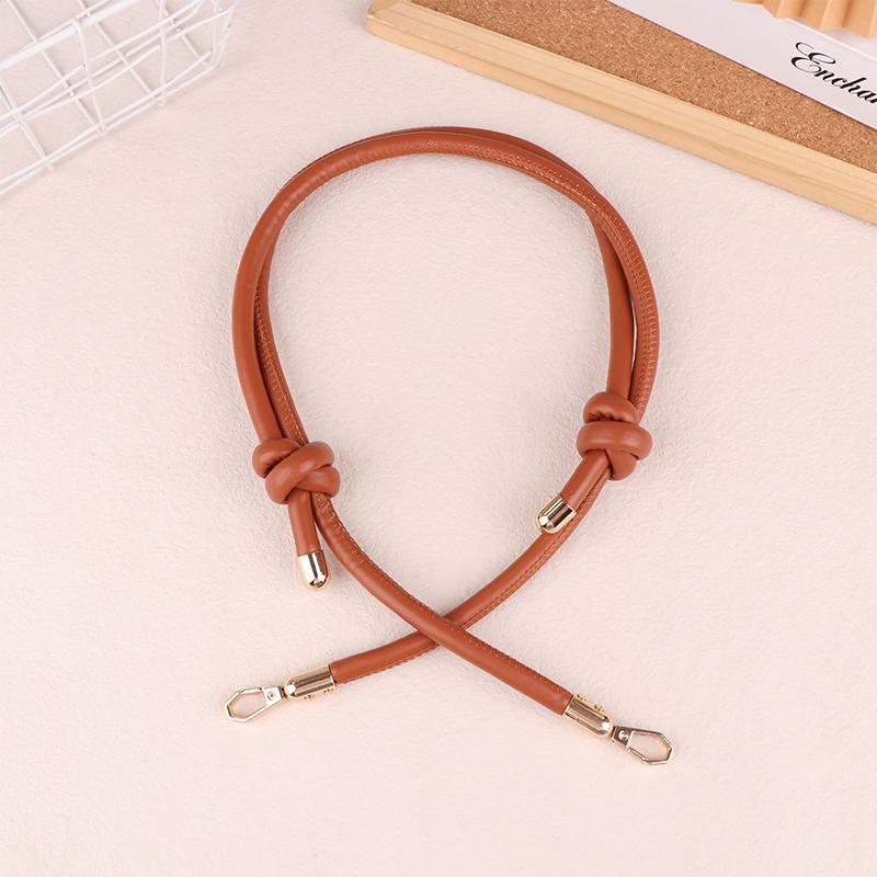 

1 шт. Регулируемый ремешок для сумки из искусственной кожи - Аксессуар для плечевой сумки и сумки через плечо, сплетенный своими руками коричневый