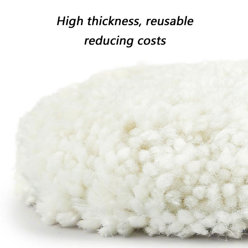 Soft Wool Polishing Wheel Vehicle Maintenance Equipment For Automotive Care Stone Restoration 5in 6in Sizes