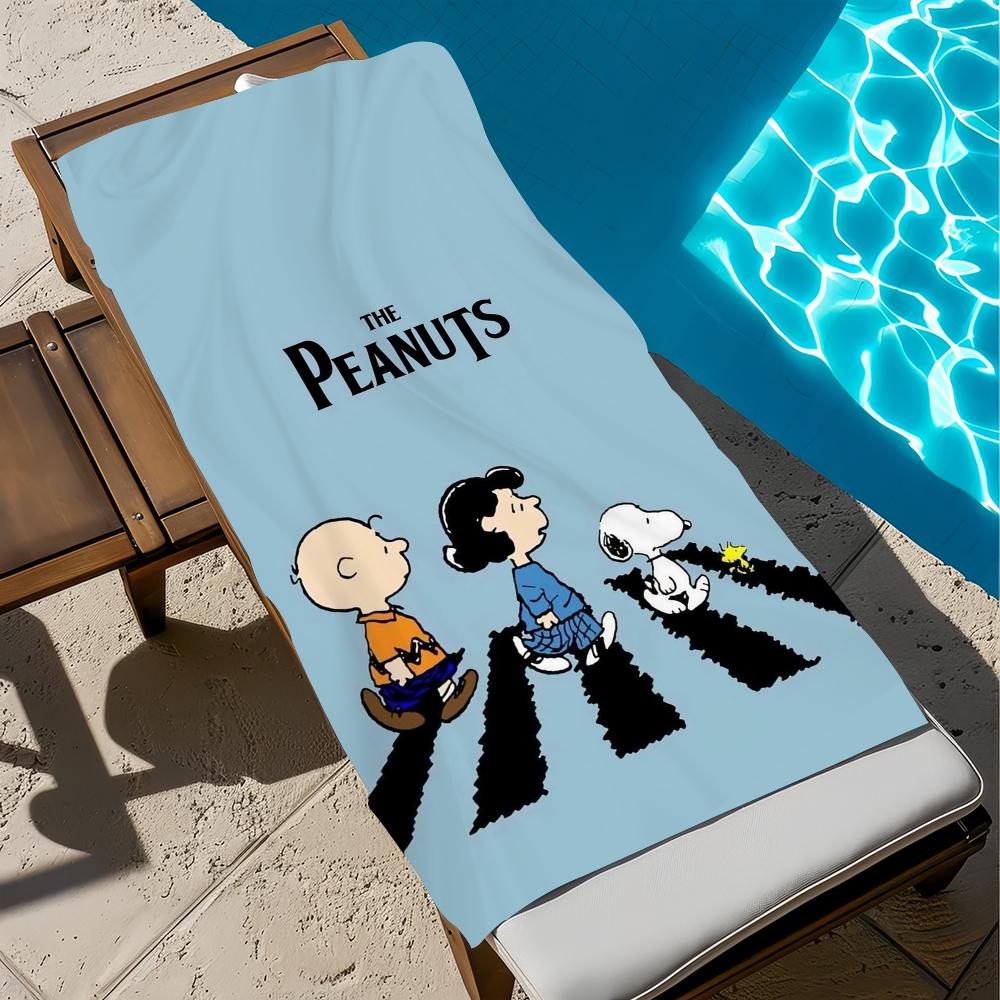 Towel Cartoon Beach Quick S-Snoopys-S Dry Pool Camping Towels Travel Soft Gift Gym Shower Cute Sports