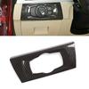 ABS Carbon Fiber Car Headlight Switch Decorative Frame Cover Trim For BMW 3 Series E90 2005-2012