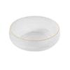 Japanese Hammer Grain Glass Bowl Round Dessert Bowl Fruit Salad Bowl Ice Cream Cereal Breakfast Bowl Transparent Small Bowl.