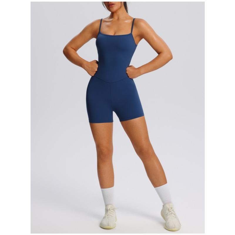 

Новый Стиль Женский Слитный Костюм для Йоги Красивая Спина Цельный Фитнес-Костюм Регулируемый Спортивный Цельный Костюм для Йоги S синий