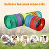 Premium-2X Bunny Tunnels & Tubes Collapsible 3 Way Bunny Hideout Small Animal Activity Tunnel For Dwarf Rabbits Bunny Kitty