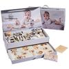 Luxury Newborn Gift Set: Wooden Toys & 100-Day Celebration