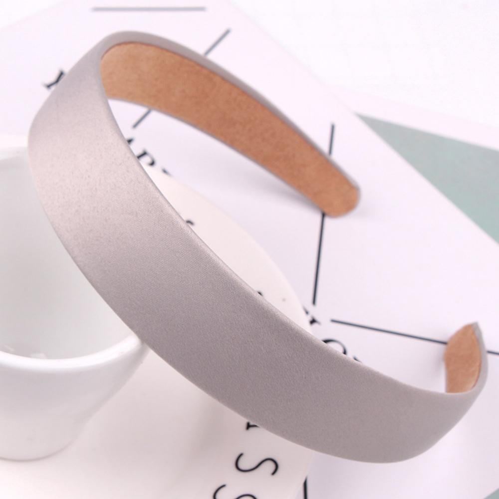 Solid Wide Hairbands For Women Girls Satin Hair Bands Fashion Headband Hair Hoop for Korean Hair Accessories Gift