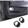2PCS Car Front Fog Lights Ring Cover Trim for Honda Pilot 2019 2020 2021 2022, ABS Material Automotive Front Bumper Driving Fog Lamp Light Decorative