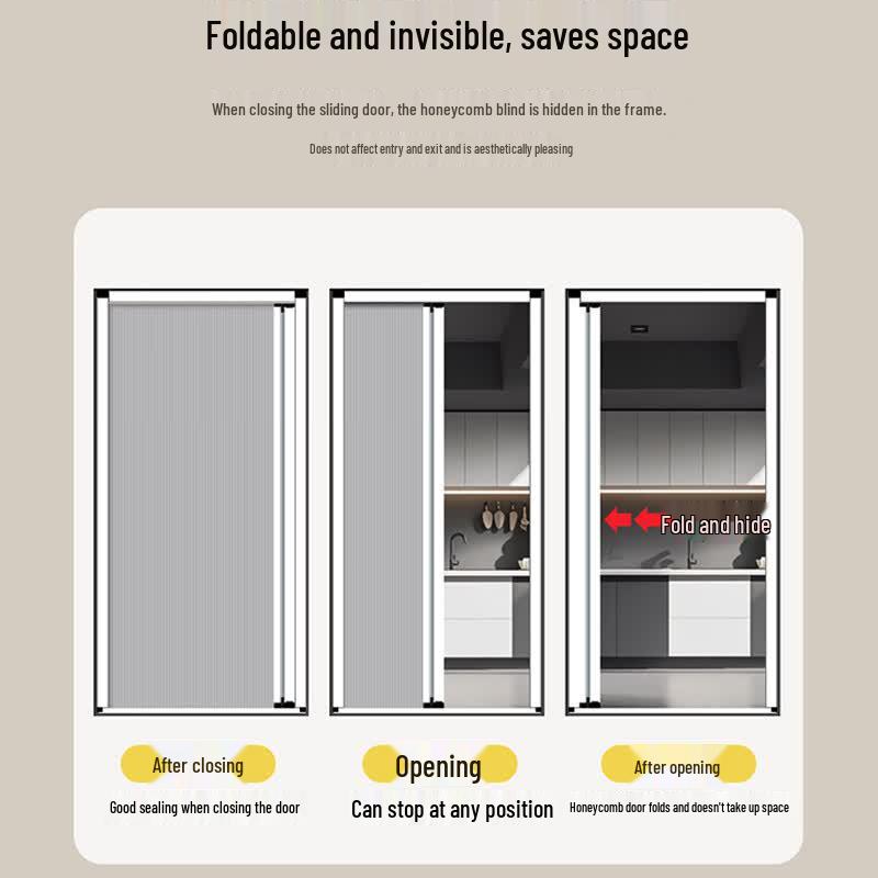 Detang Honeycomb Folding Partition Door белый
