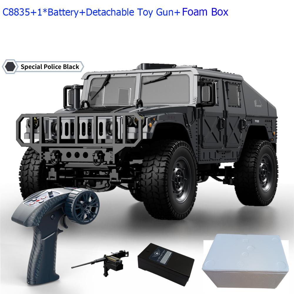 C8835 1:14 RC Car 2.4G Remote Control Car 4WD Off-road Climbing Simulation All-terrain RC Crawler Military Jeep JJRC RC Toys