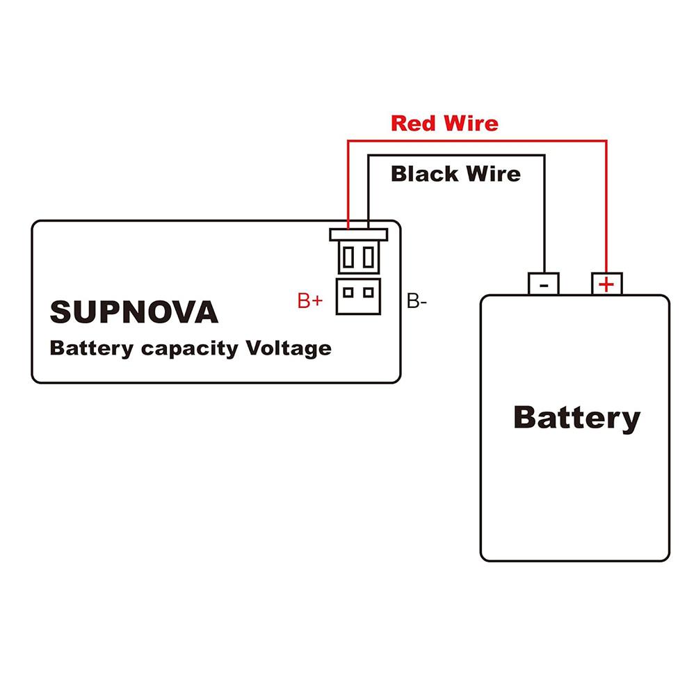 DC 8V-100V Car Motorcycle Voltmeter LCD Display Voltage Gauge Car Battery Charge Level Indicator Lithium Battery Capacity Meter