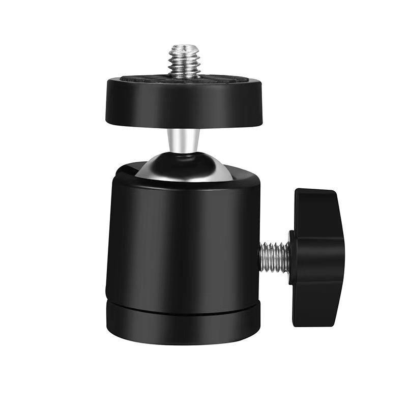 Q29 Universal 360° Metal Gimbal Tripod Head with 1/4 Bracket Adjustment