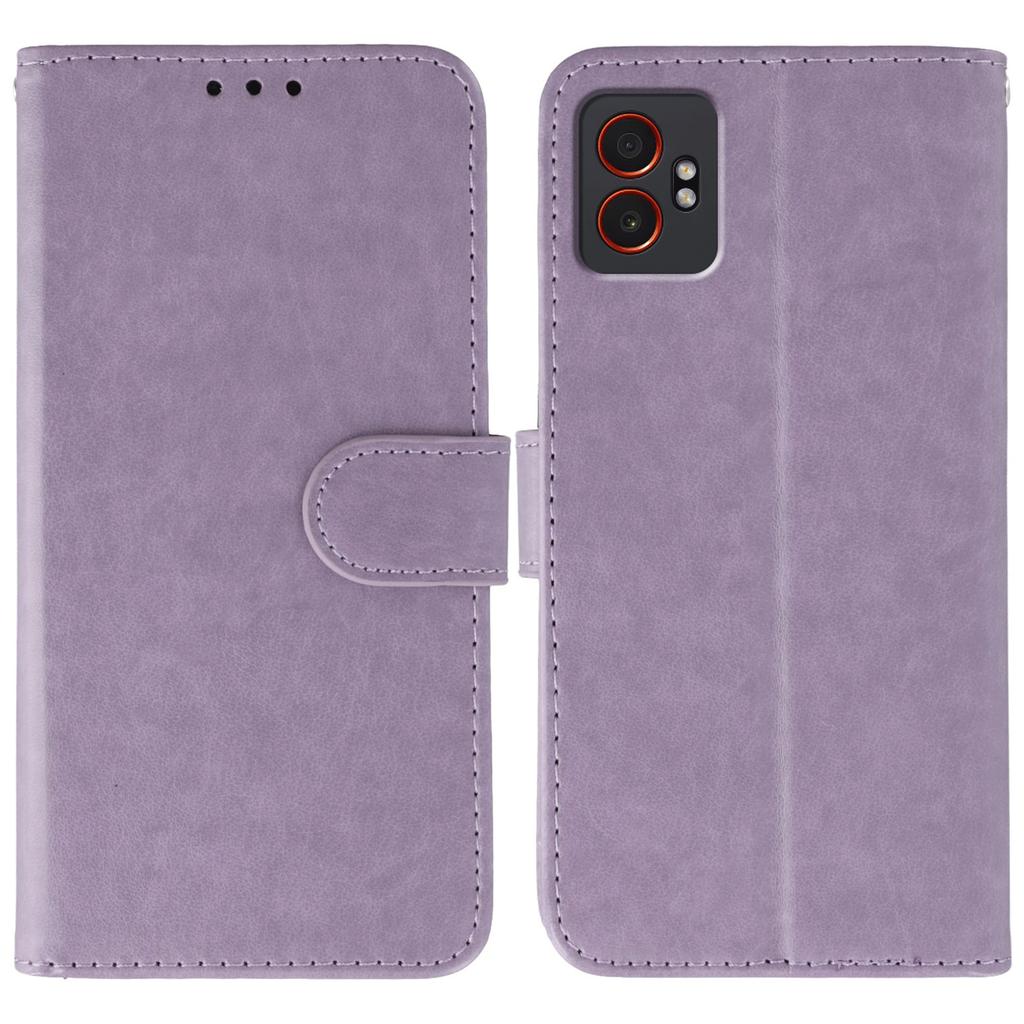 For Samsung Galaxy XCover7 Pro Case PU Leather Flip Wallet Phone Cover with Strap